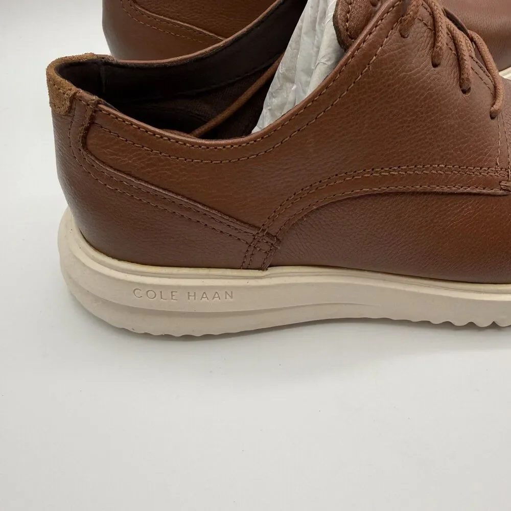 Cole Haan Plain Toe Oxford British Tan Leather Men Size 8